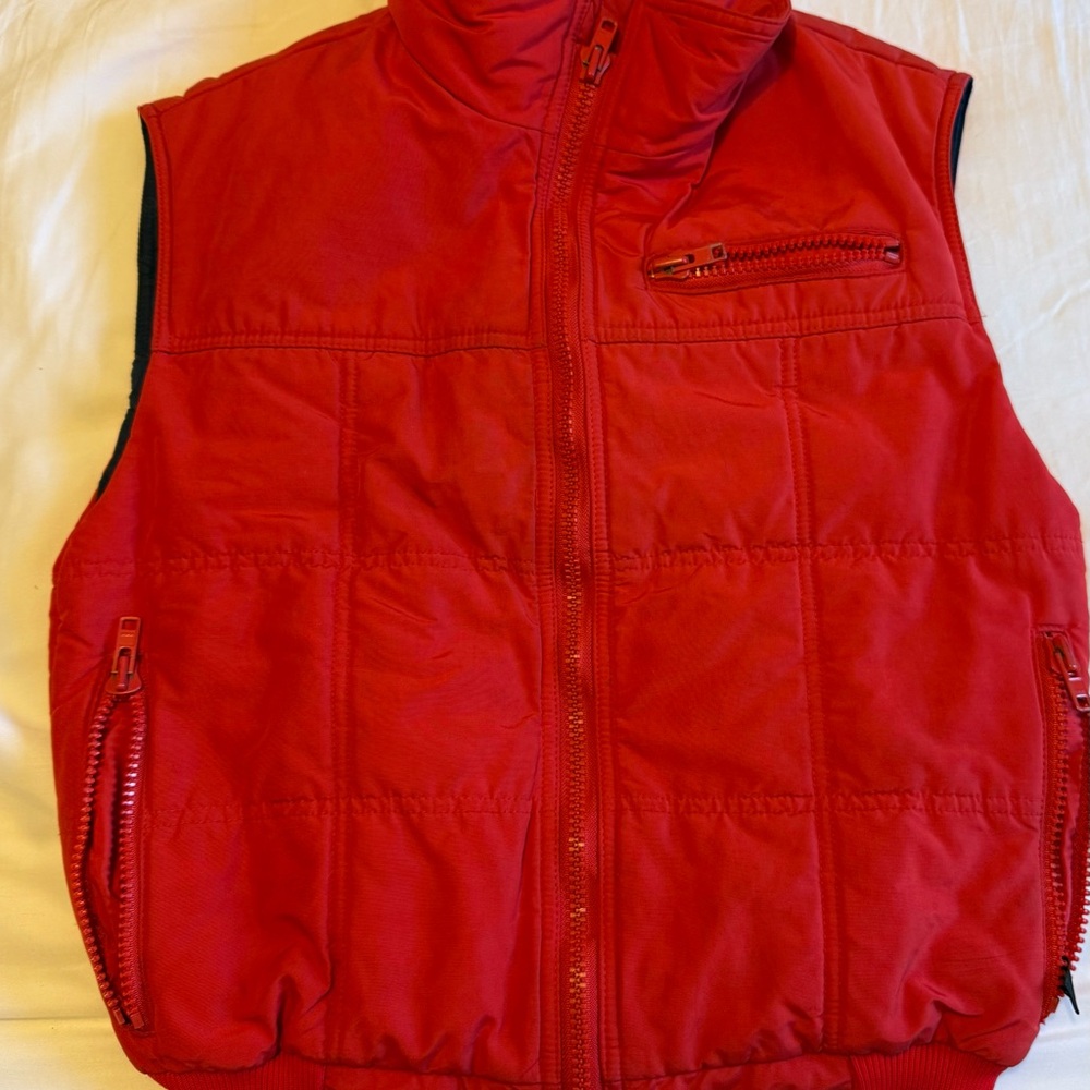 Vintage 70s Robbe Red Men's Ski Vest
